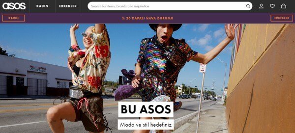 Asos web sitesi